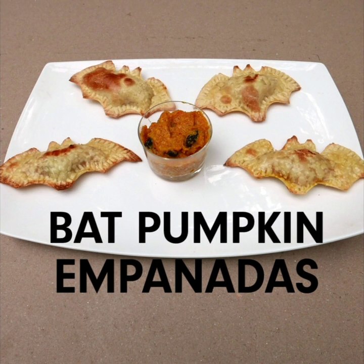 Bat Pumpkin Empanadas