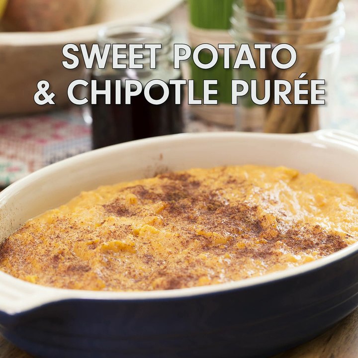 Sweet potato & chipotle purée