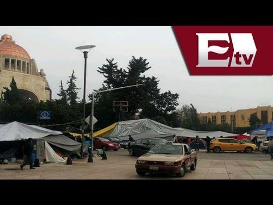 CNTE comienza a retirarse del Monumento a la Re...