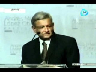 López Obrador desconoce el conteo rápido del IFE