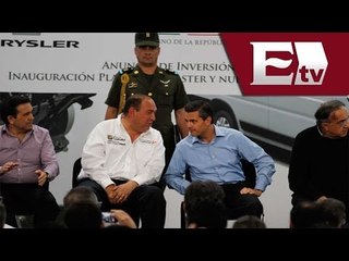 Enrique Peña Nieto inaugura planta de Chrysler en Coahuila