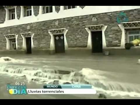 Lluvias torrenciales en China dejan miles damnificados