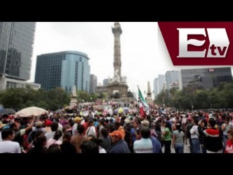 CNTE y Organizaciones campesinas y sociales afectan circulación en México/ Gloria Contreras