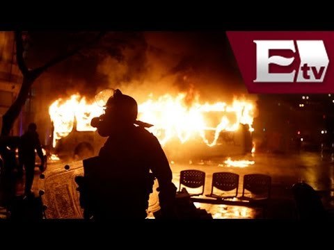 Encapuchados enfrentan a policías en Brasil / Global con Paola Barquet