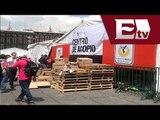 Retiran centro de acopio del Zócalo capitalino / Excélsior Informa con Idaly Ferrá