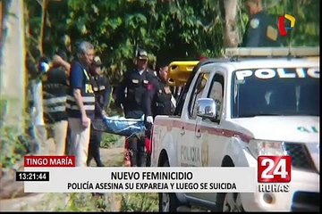 Tingo María: policía asesina a su expareja sentimental y luego se suicida