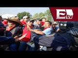 Maestros y policías de Quintana Roo se enfrentan a golpes (VIDEO) / Vianey Esquinca