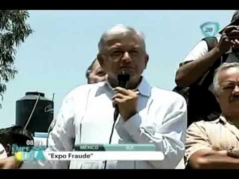 López Obrador a los simpatizantes a la 'Expo Fraude'