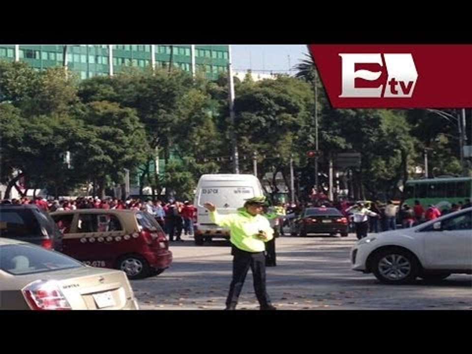 CNTE protesta en las principales sedes de Partidos Políticos/Gloria Contreras