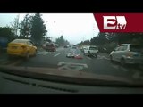 VIDEO: Mujer es atropellada dos veces en el mismo sitio y sobrevive /  Vianey Esquinca