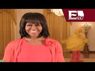 Michelle Obama y personajes de Plaza Sésamo realizan campaña contra obesidad / Vianey Esquinca