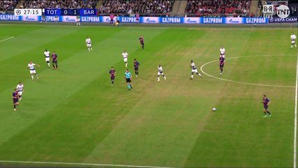 But Ivan Rakitic goal Tottenham 0-2 Barcelone