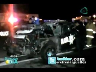 Camión de carga se estrella en caseta México-Puebla