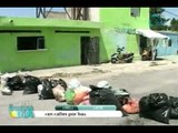 Bloquean yucatecos calles con basura por crisis de residuos