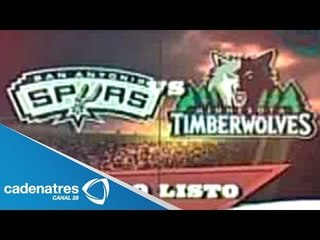 Alistan duelo Spurs vs Timberwolves en la Arena Ciudad de México