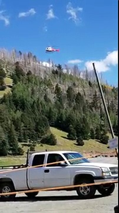 Atterrissage raté d'un hélicoptère