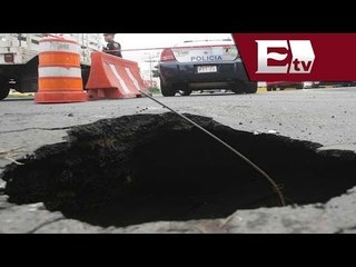 Se abre socavón en Azcapotzalco / Excélsior Informa con Mariana H