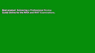 Best product  Schnering s Professional Review Guide Online for the RHIA and RHIT Examinations,