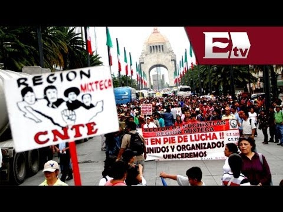 GDF amplia plazo para que la CNTE libere el monumento a la Revolución / Jazmín Jalil