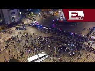 Granaderos cierran el paso a la CNTE sobre Reforma y Bucareli ¡ÚLTIMA HORA!