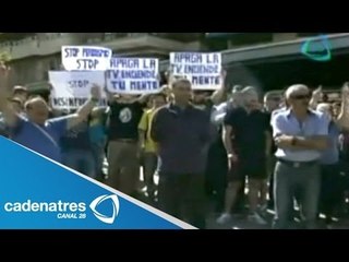 Manifestación en favor de joven que lanzó plátano a Dani Alves