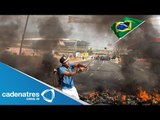 Protestas contra el Mundial Brasil 2014 bloquean avenidas en Sao Paulo