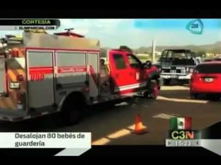 Evacuan a 80 bebés de guardería en Sonora por fuga de gas