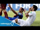 Posible suspensión de 9 partidos al uruguayo Luis Suárez por mordida a Giorgio Chiellini