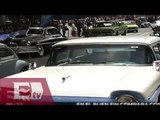 Ciudad de México implanta Récord Guiness en exhibición de autos antiguos  / Vianey Esquinca