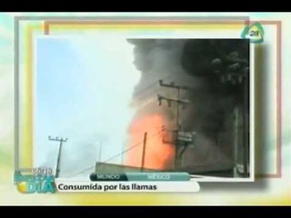Incendio en planta de químicos en zona industrial de Cuautitlán
