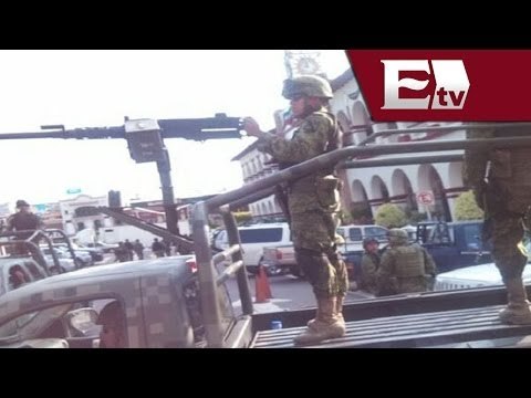 Elementos del Ejercito Mexicano refuerzan seguridad en Apatzingan, Michoacán/ Mariana y Kimberly
