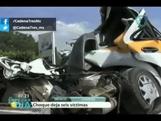 Choque deja seis muertos en Chiapas