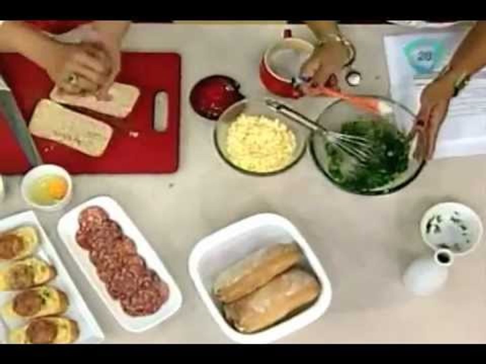 Cocinemos Juntos. Pizzas para desayunar con huevo y salami