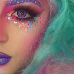 17- This Glitter Unicorn Makeup Tutorial is Totally Magical