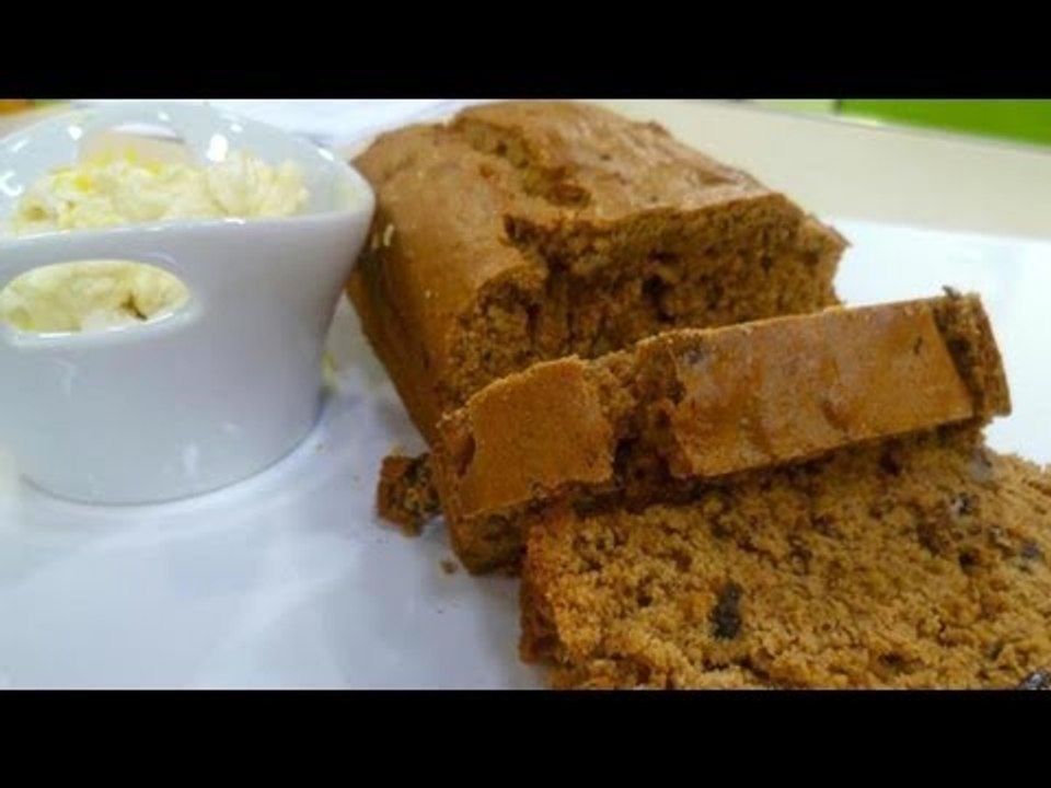 Cocinemos Juntos. Pan de dátiles con nueces y queso crema a la naranja. Postres faciles