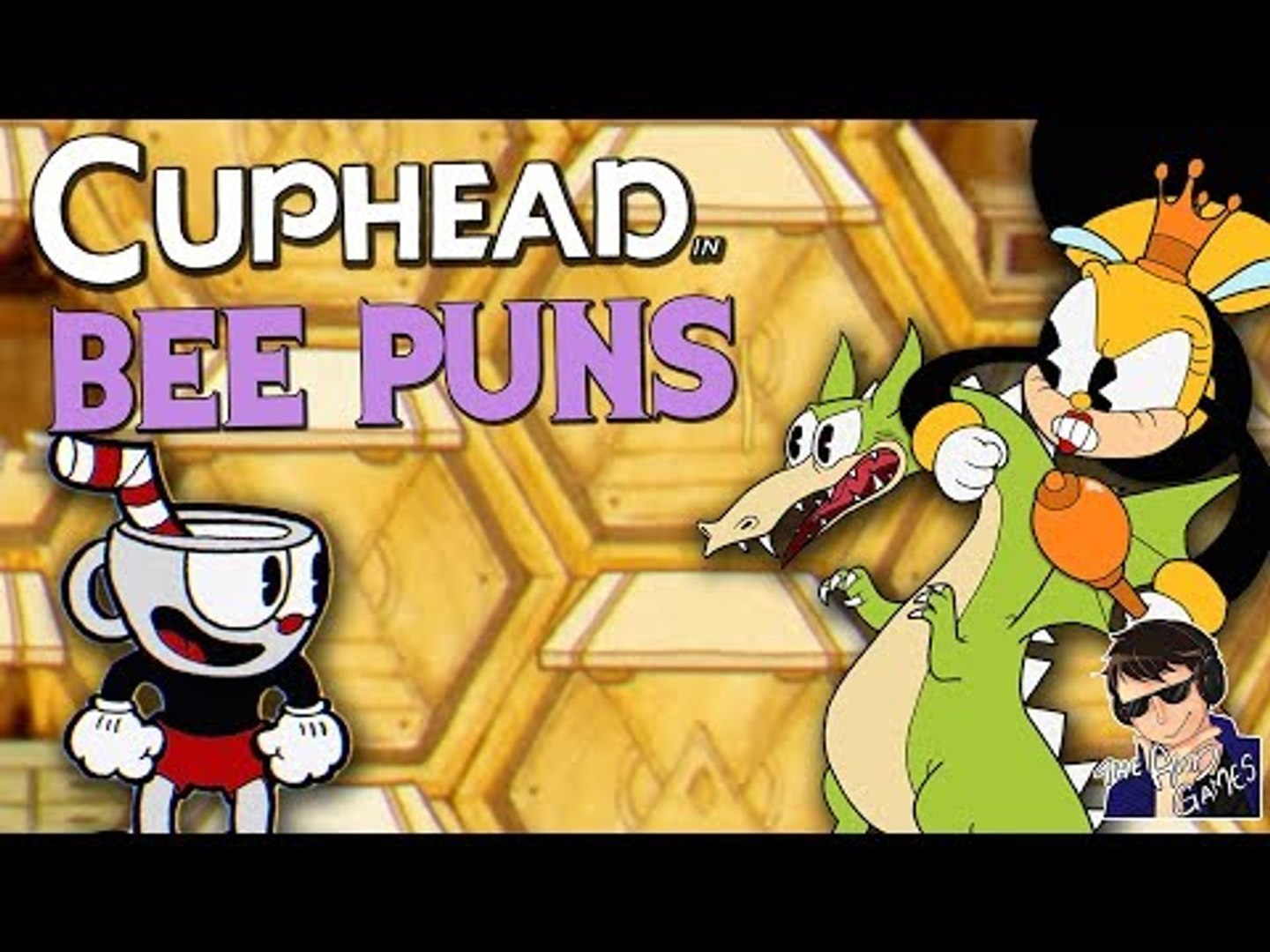 ⁣BEE PUNS!!! - Cuphead Expert Mode Gameplay - Funny Highlights