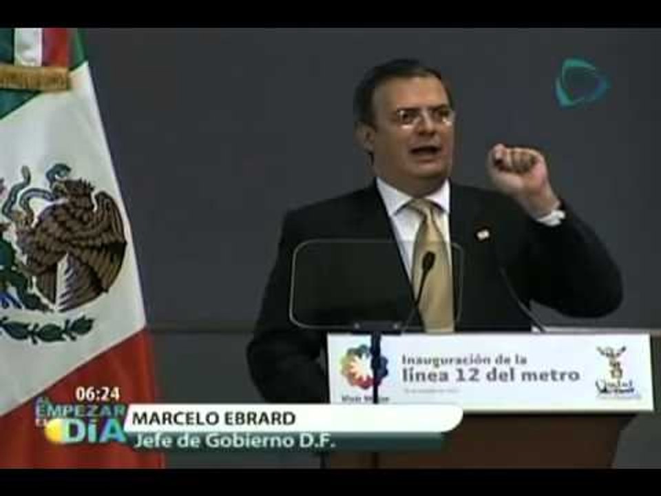 Inauguración de la línea 12 del metro