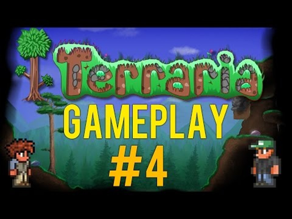 Terraria Gameplay - Lets Play - #4 (Building the town!) - [Walkthrough / Playthrough]