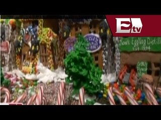 Artesanos de Nueva York construyen pueblo de caramelos/ Titulares con Atalo Mata