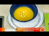 Cocinemos Juntos. Sopa de manzana con zanahoria