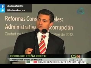 Iniciativa de Peña Nieto llega al Senado