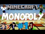 Minecraft Monopoly Gameplay - Let's Play #1 (Who goes to jail first?!) - [60 FPS]