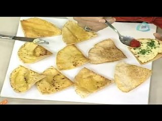 Hummus con pan árabe. Deliciosa Botana Super Bowl (FACIL)