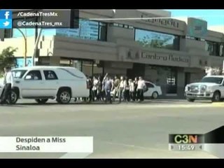 Con cetro y vestido de reina sepultan a ex Miss Sinaloa