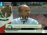Las obras construidas por el pueblo de México son para su beneficio: Calderón