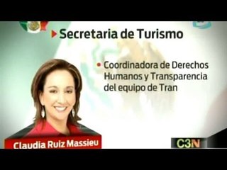 Claudia Ruiz Massieu Salinas irá a la Secretaria de Turismo