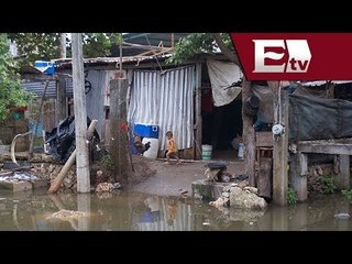 Lluvias ocasionan daños en Tabasco / Titulares de la noche