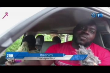 RTG/Conséquences de la pluie à Libreville, inondations et embouteillages sur la nationale 1