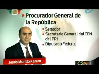 Jesús Murillo Karam, nuevo titular de la PGR