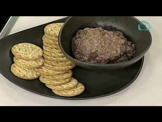 Untable de aceitunas negras con nueces. Cocinemos Juntos